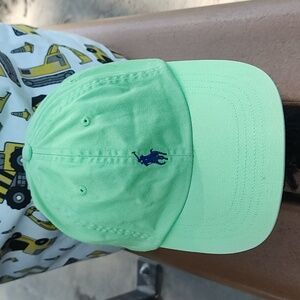 Polo Ralph Lauren Baseball Cap Light Green Embroidered Logo